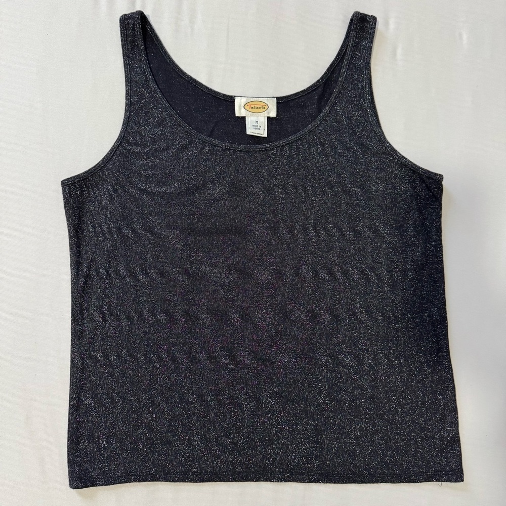 Talbots Metallic Layering Tank Size Medium Y2K revival